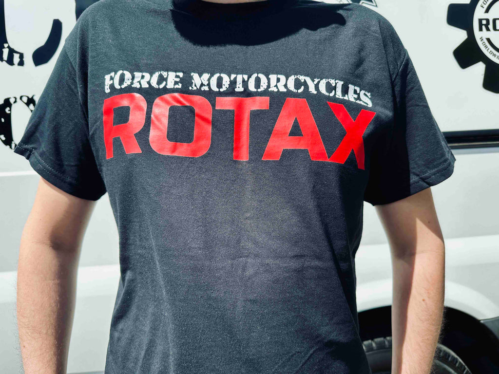 Force Motorcycles Rotax T-Shirt - Black | Force Motorcycles