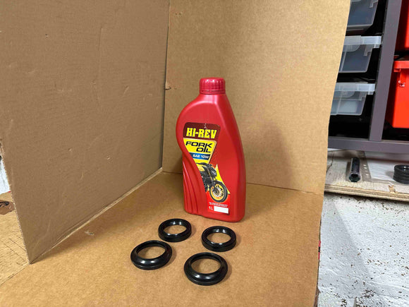 Fork Seal and Dust Seal Kit with Fork Oil (84740299 & 84740588)