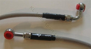 Brake Hose Rear Braided Stainless (84733021)