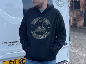 Force Motorcycles Hoodie - Black with Camo Logo